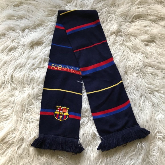 FC BARCELONA CHANT FIGHT SONG SCARF RED BLUE‎ - Picture 1 of 5